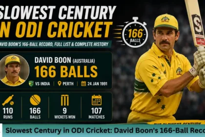 Slowest Century in ODI Cricket