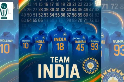 1 To 100 Jersey Number In Cricket India